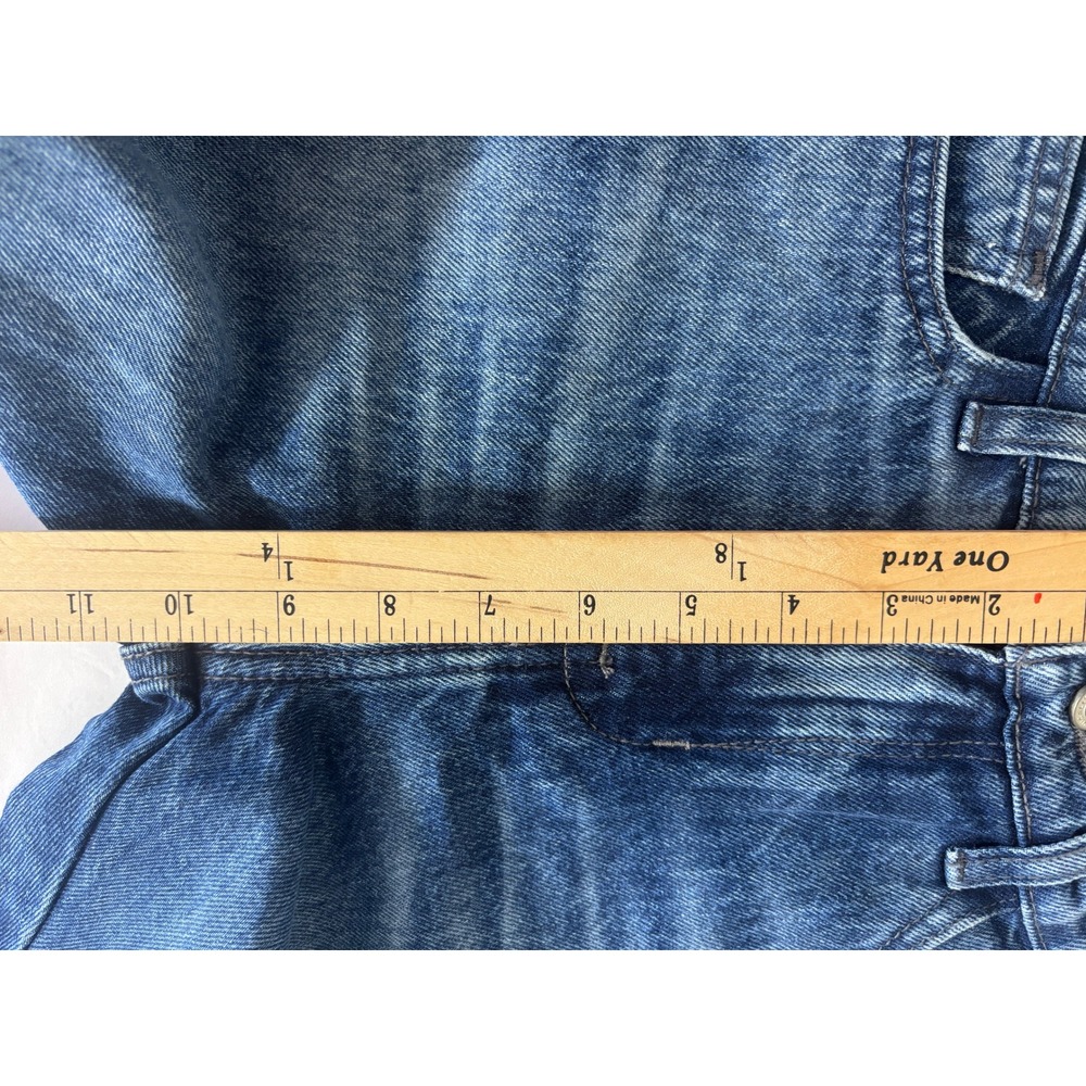 Etica Womens Blue High Rise Straight Leg Denim Jeans NWT Petite 2 Medium Wash - Picture 7 of 7